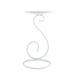 Mega Candles - Metal Candle Holder - Matte White