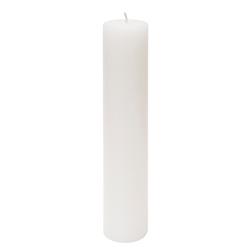 Mega Candles - 2" x 9" Unscented Round Pillar Candle - White